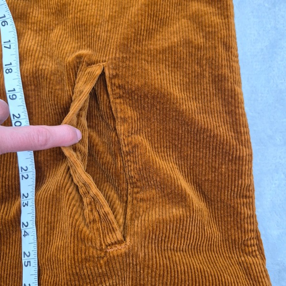 Corduroy Shirt Jacket Rust Orange Women's 1X Plus Barn Chore Gorpcore Country - Picture 9 of 11